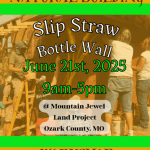 Slip Straw Bottle Wall Natural Building Workshop